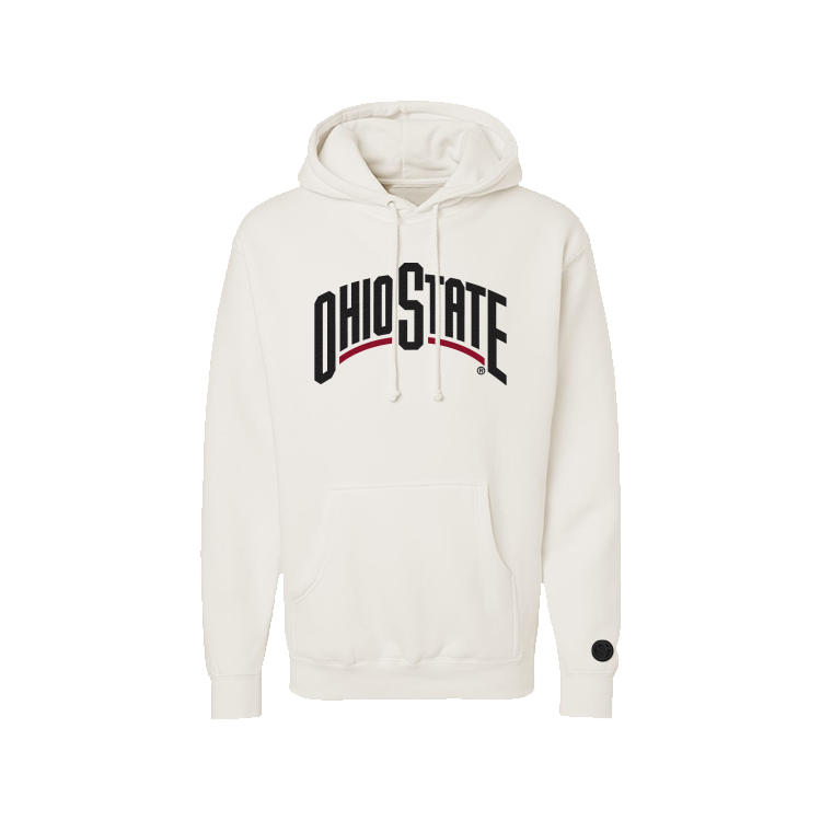 Ohio State Buckeyes Bone Chenille Pullover Hoodie