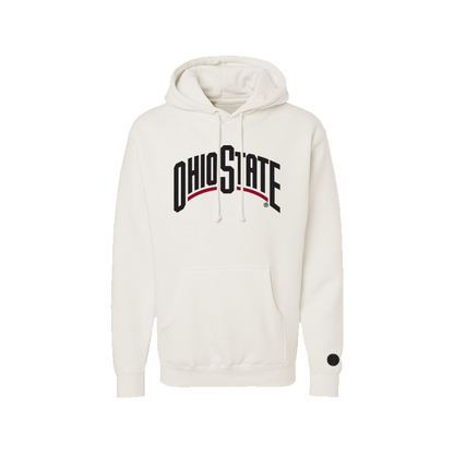 Ohio State Buckeyes Bone Chenille Pullover Hoodie