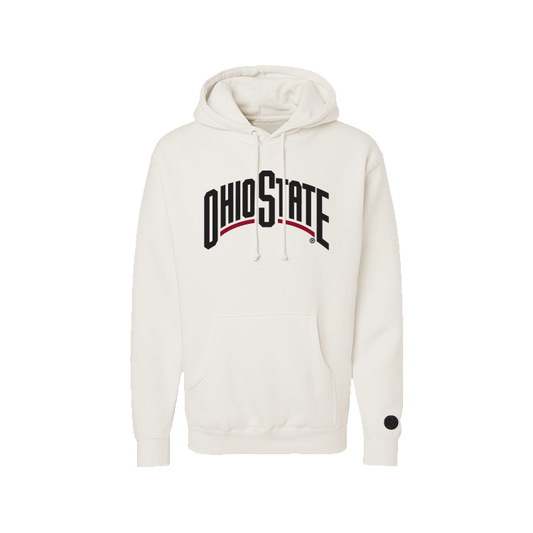 Ohio State Buckeyes Bone Chenille Pullover Hoodie
