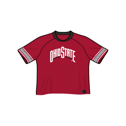 Ohio State Buckeyes Fashion Cropped Football Jersey