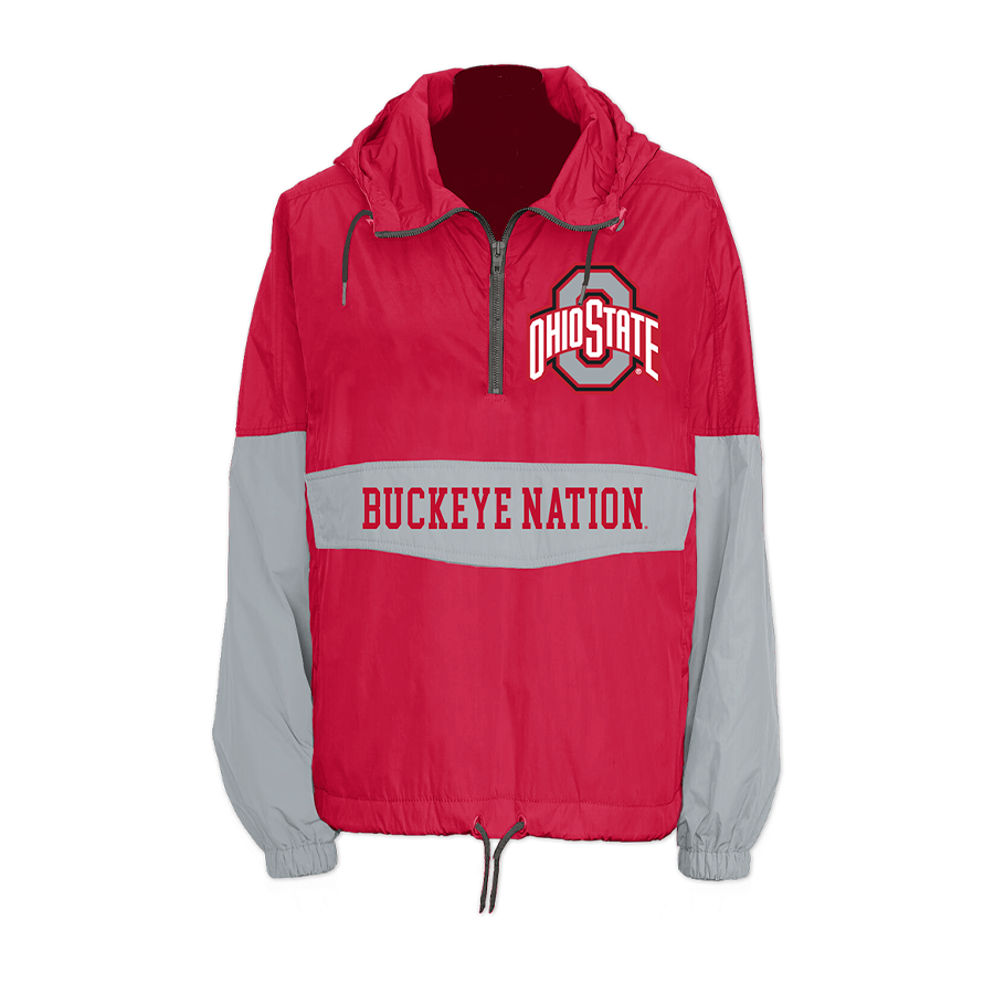 Ohio State Buckeyes Retro Pullover Windbreaker