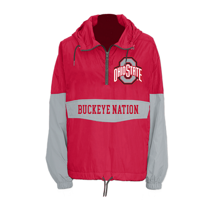 Ohio State Buckeyes Retro Pullover Windbreaker