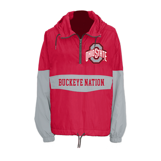 Ohio State Buckeyes Retro Pullover Windbreaker