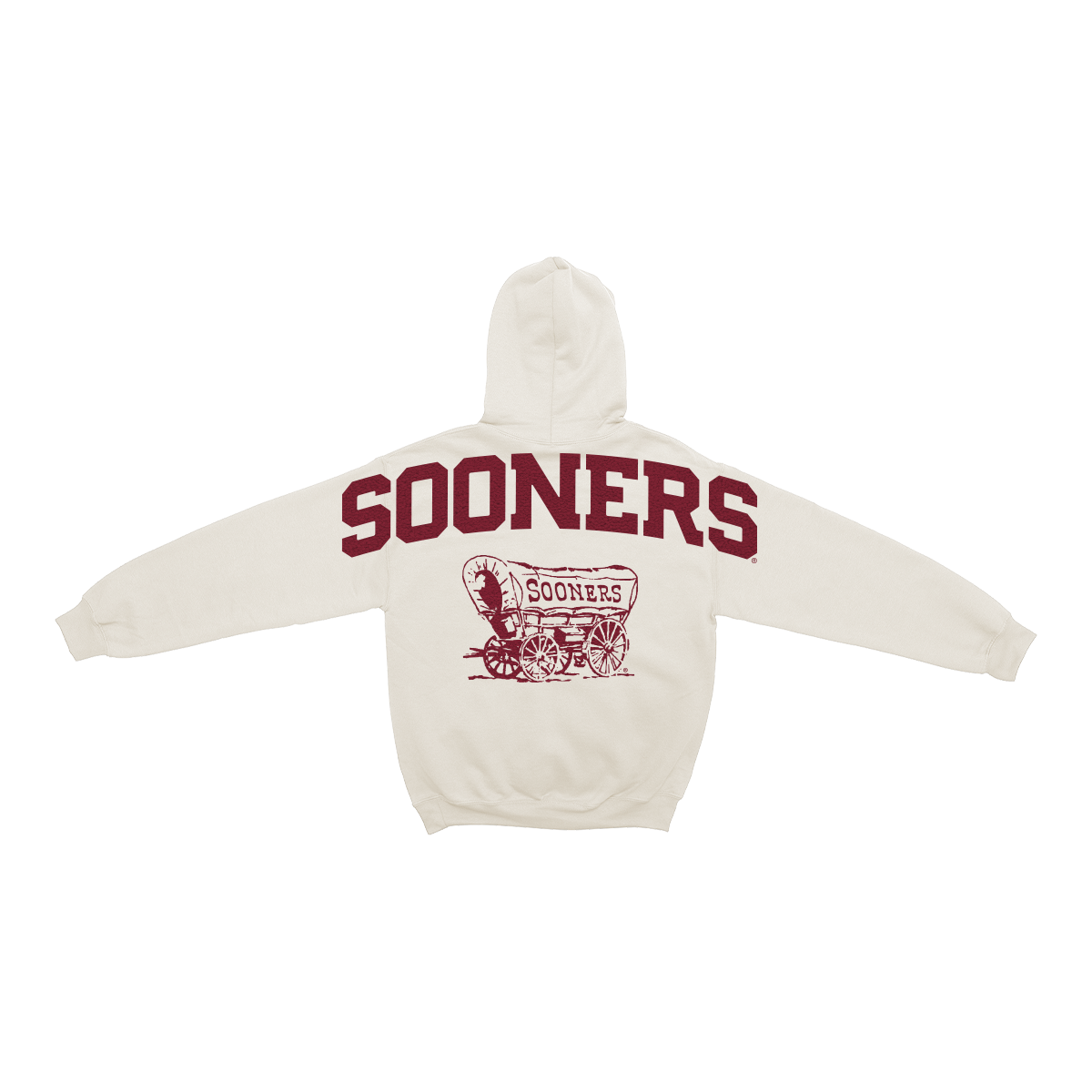 Oklahoma Sooners Bone Chenille Pullover Hoodie