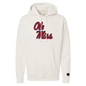 Ole Miss Rebels Bone Chenille Pullover Hoodie