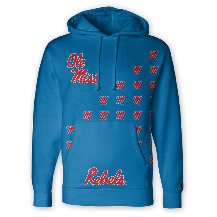 Blue Ole Miss Rebels Hoodie - Official NCAA Licensed Collegiate Apparel