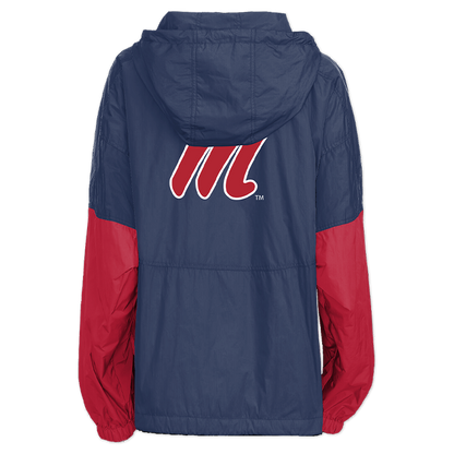 Ole Miss Rebels Retro Pullover Windbreaker
