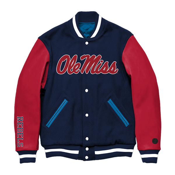 Chaqueta universitaria de los Ole Miss Rebels