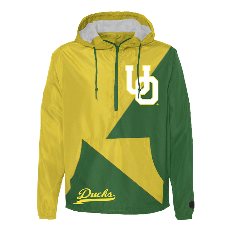 Green University of Oregon Ducks Windbreaker - Official NCAA Licensed Collegiate Apparel