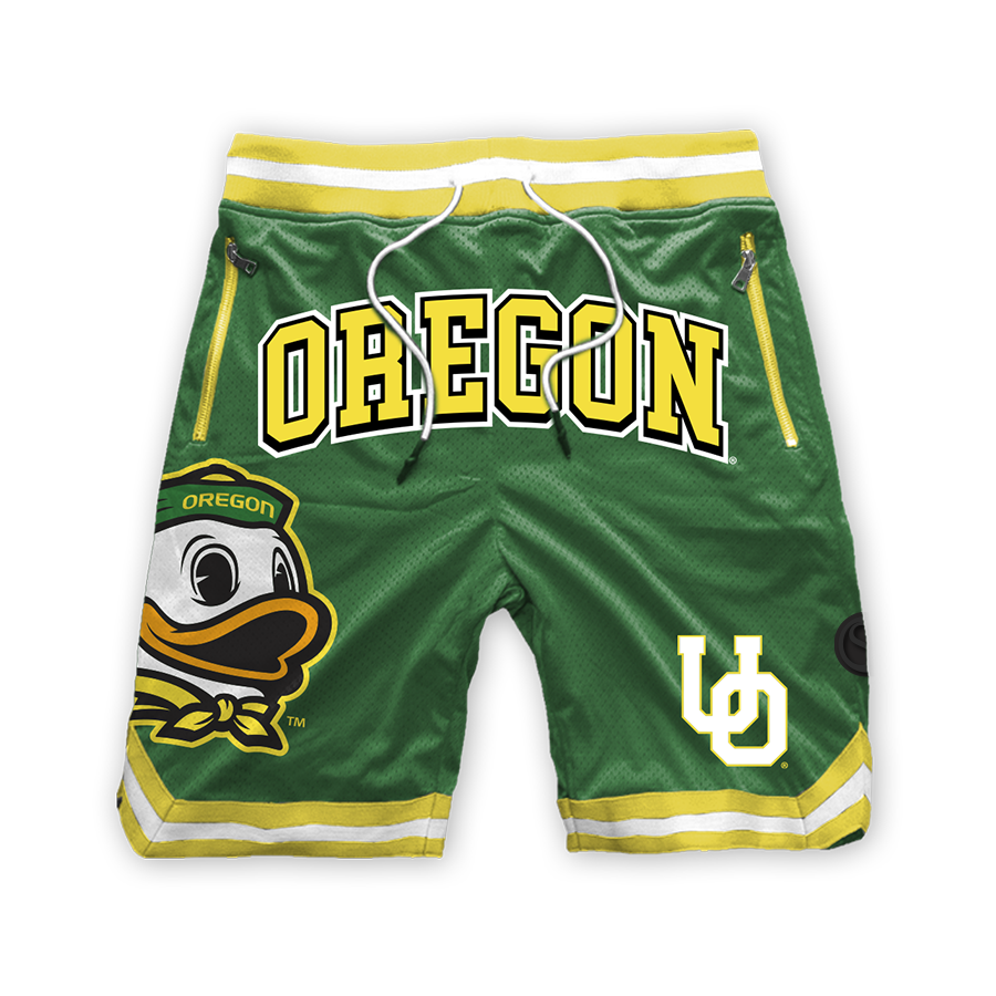 Green University of Oregon Ducks Mesh Shorts - Official NCAA Licensed Collegiate Apparel