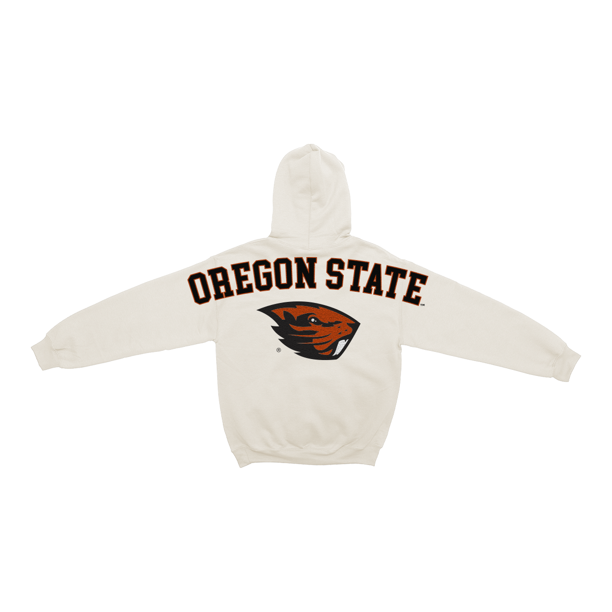 Oregon State Beavers Bone Chenille Pullover Hoodie