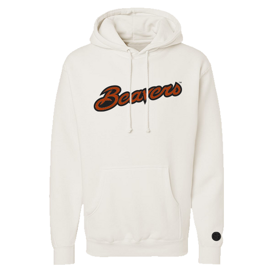 Oregon State Beavers Bone Chenille Pullover Hoodie