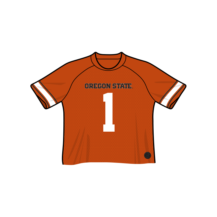 Oregon State Beavers Fashion Cropped Football Jersey