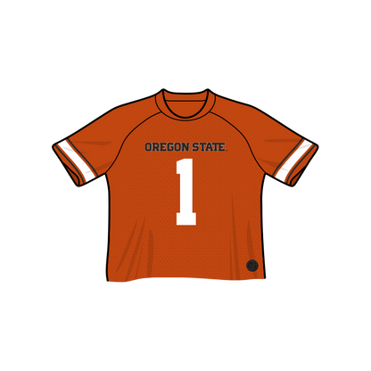 Oregon State Beavers Fashion Cropped Football Jersey