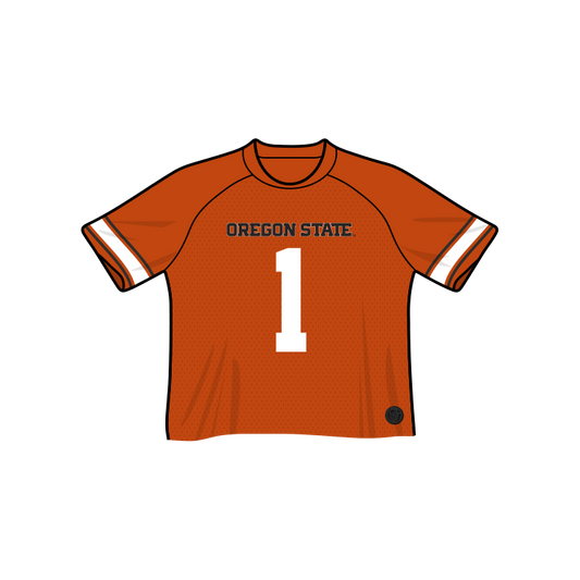 Camiseta de fútbol recortada de los Oregon State Beavers