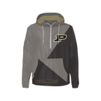 Gray; black Purdue Boilermakers Windbreaker - Official NCAA Licensed Collegiate Apparel
