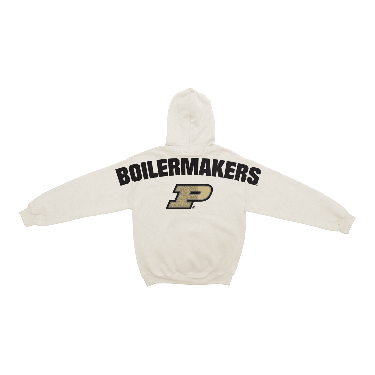Purdue Boilermakers Bone Chenille Pullover Hoodie