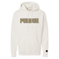 Purdue Boilermakers Bone Chenille Pullover Hoodie