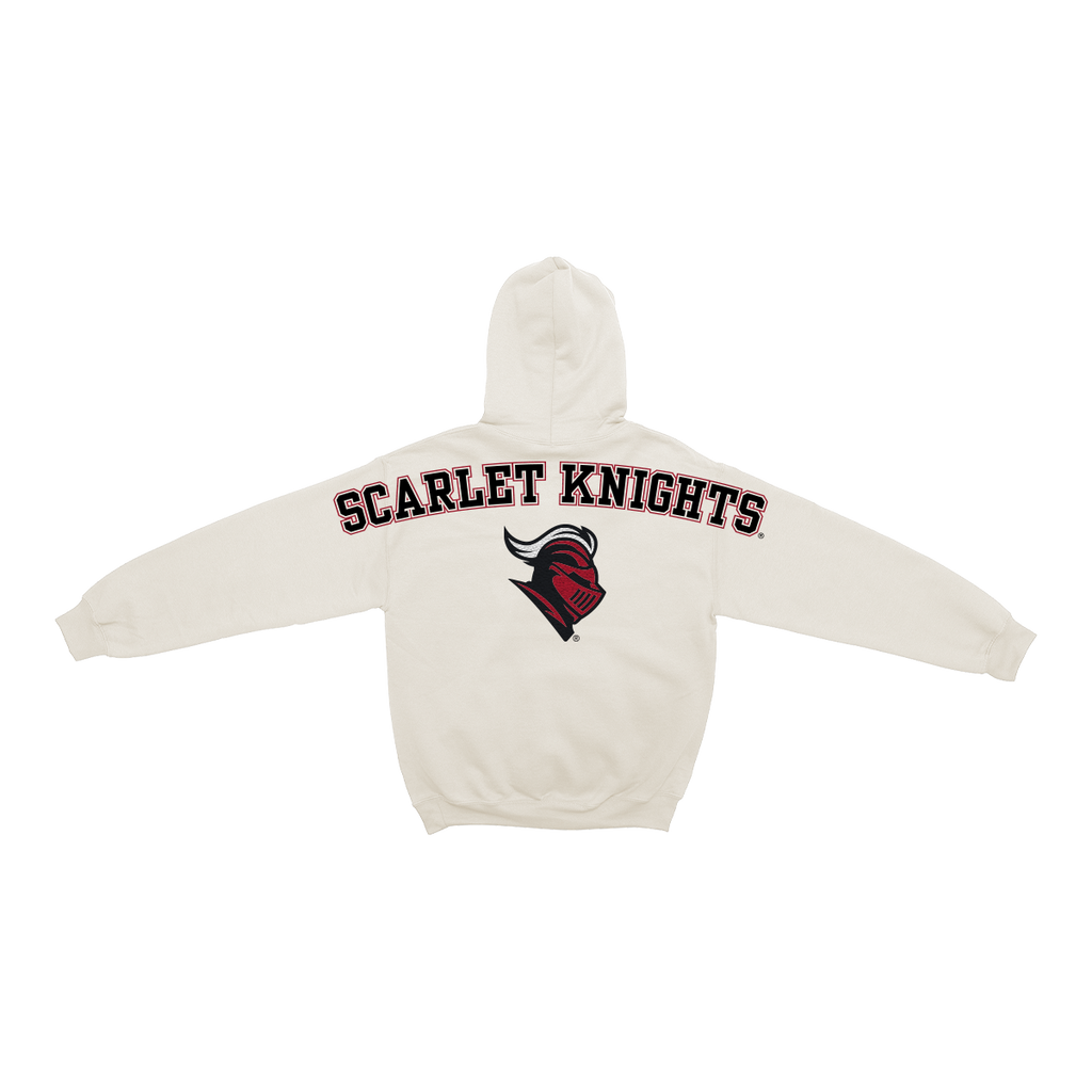 Rutgers Scarlet Knights Bone Chenille Pullover Hoodie