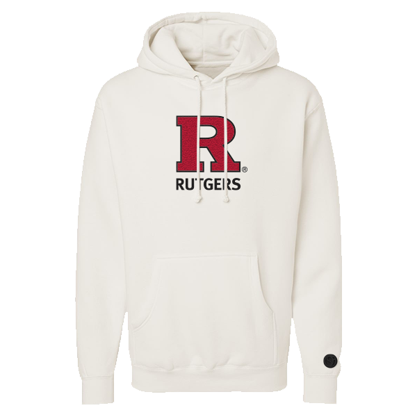 Rutgers Scarlet Knights Bone Chenille Pullover Hoodie