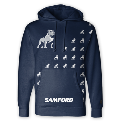 Samford Bulldogs Fade Hoodie