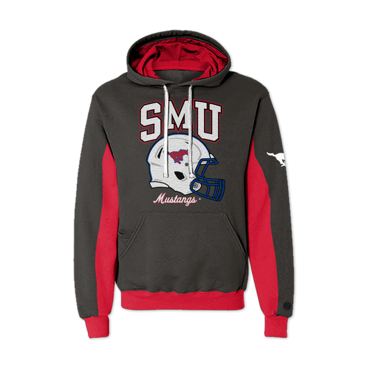 SMU Mustangs AOP Chenille Pullover Hoodie
