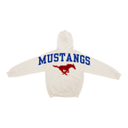 SMU Mustangs Bone Chenille Pullover Hoodie