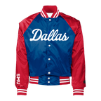 Blue; red SMU Mustangs Coach Jacket - Official NCAA Licensed Collegiate Apparel