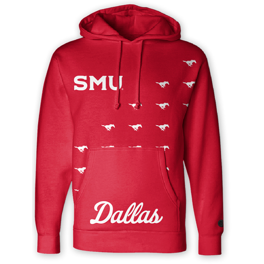 SMU Mustangs Fade Hoodie