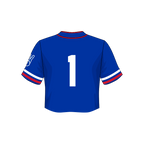 SMU Mustangs Fashion Cropped Baseball Jersey