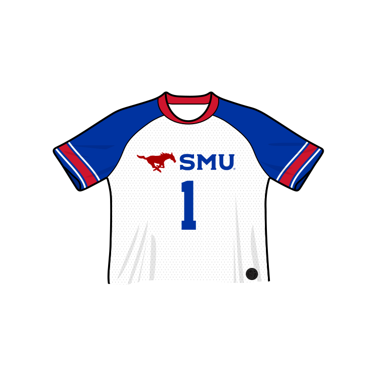 SMU Mustangs Fashion Cropped Football Jersey