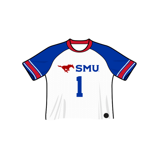 SMU Mustangs Fashion Cropped Football Jersey