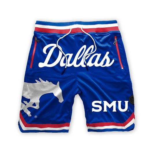 SMU Mustangs Poly Mesh Shorts
