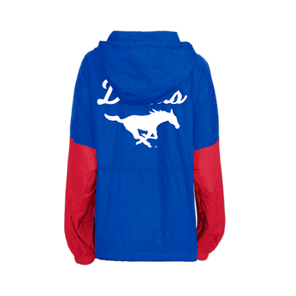 SMU Mustangs Retro Pullover Windbreaker