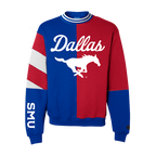 Blue SMU Mustangs Crewneck - Official NCAA Licensed Collegiate Apparel