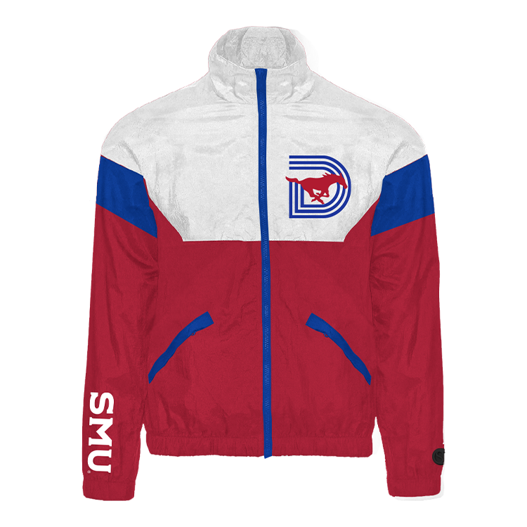 Multicolor SMU Mustangs Track Jacket - Official NCAA Licensed Collegiate Apparel