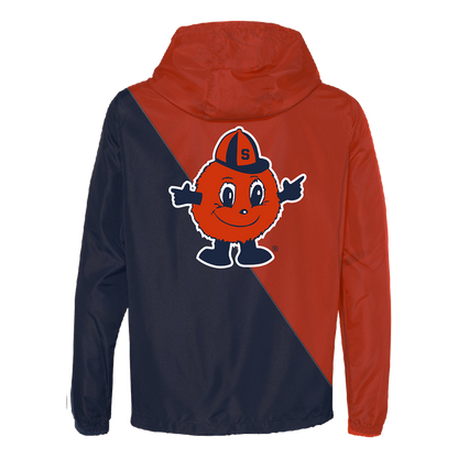 Cortavientos bicolor naranja Syracuse