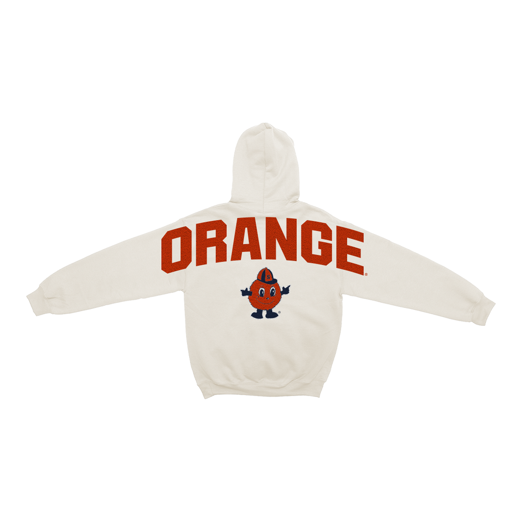 Syracuse Orange Bone Chenille Pullover Hoodie
