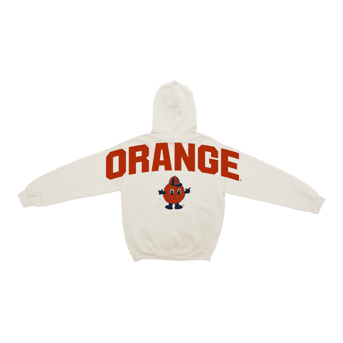 Syracuse Orange Bone Chenille Pullover Hoodie