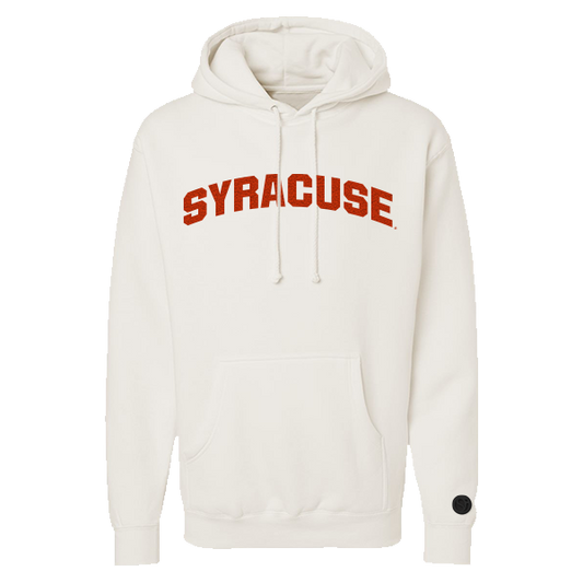 Syracuse Orange Bone Chenille Pullover Hoodie