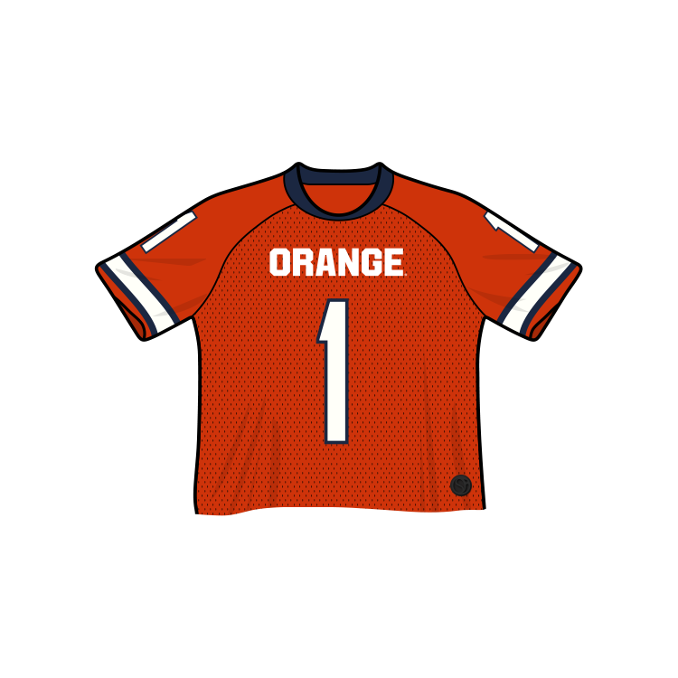 Camiseta de fútbol corta de moda Syracuse Orange