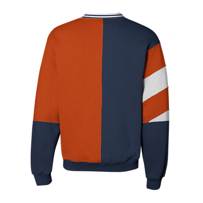 Sudadera con cuello redondo dividido en naranja Syracuse
