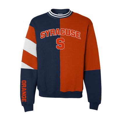 Sudadera con cuello redondo dividido en naranja Syracuse