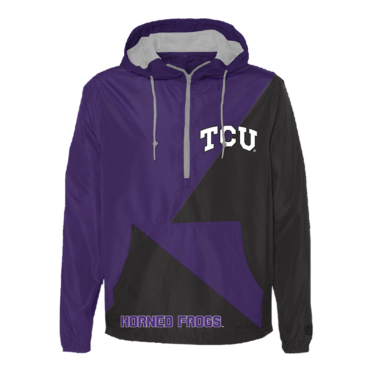 Multicolor; purple TCU Horned Frogs Windbreaker - Official NCAA Licensed Collegiate Apparel
