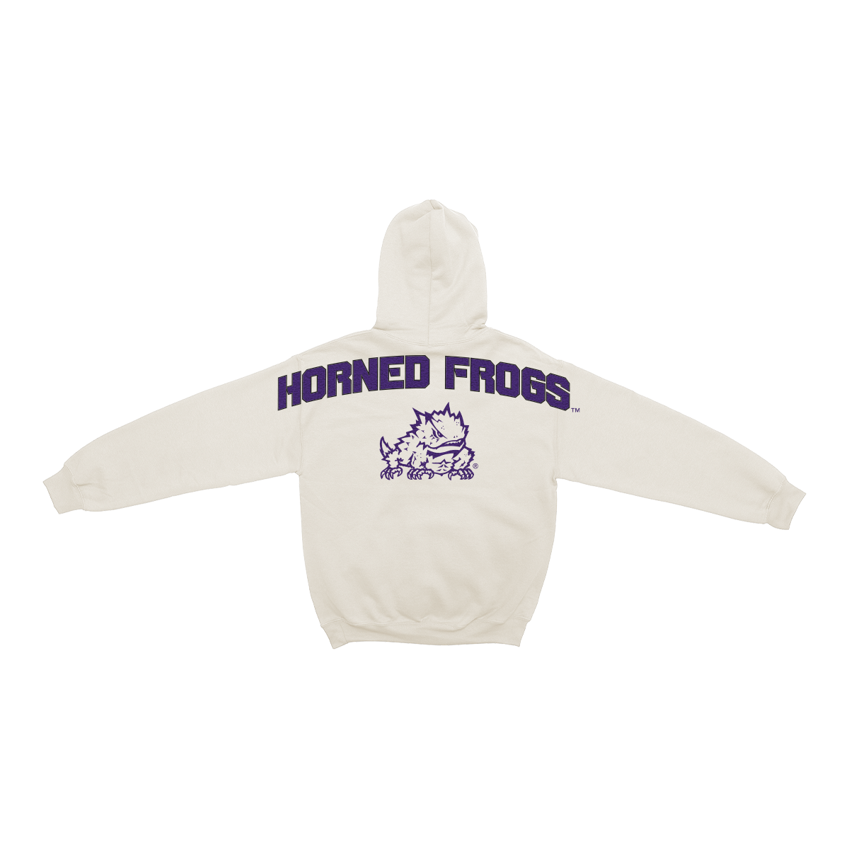 TCU Horned Frogs Bone Chenille Pullover Hoodie