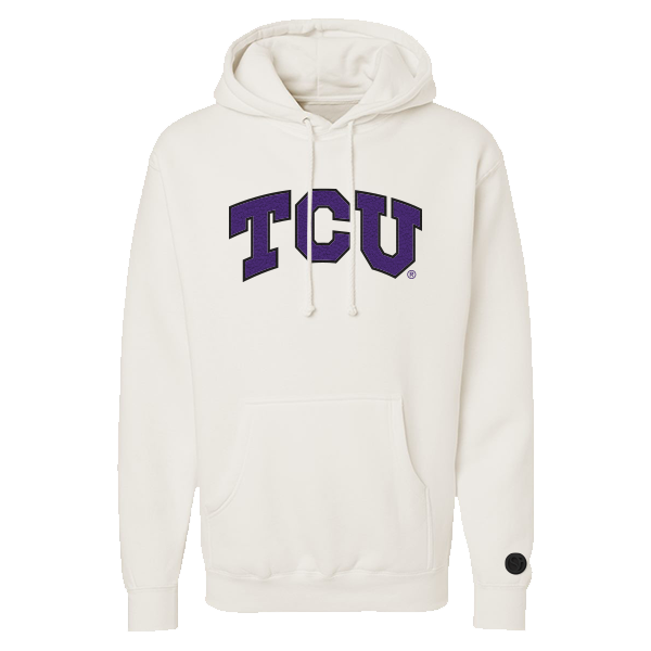 TCU Horned Frogs Bone Chenille Pullover Hoodie