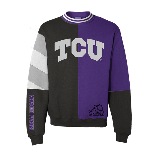TCU Horned Frogs Split Crewneck