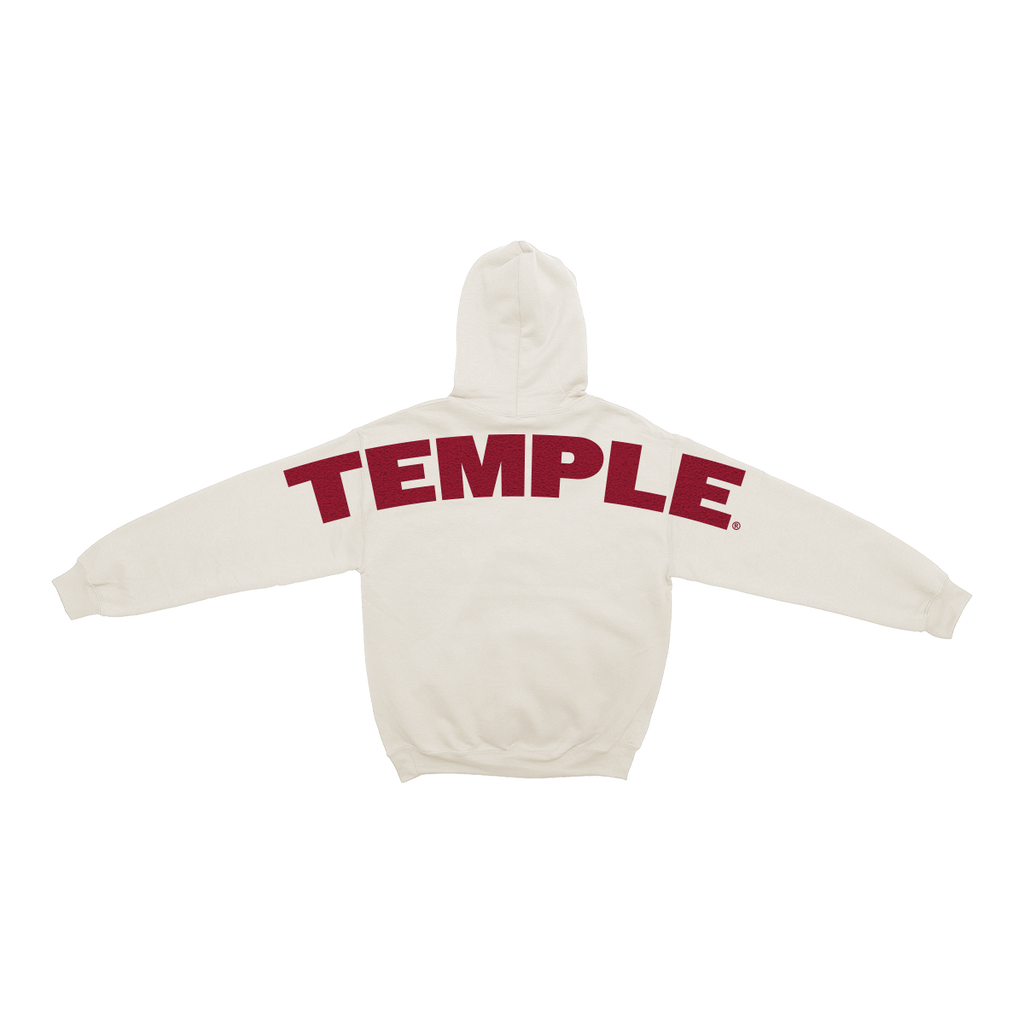 Temple Owls Chenille Pullover Hoodie