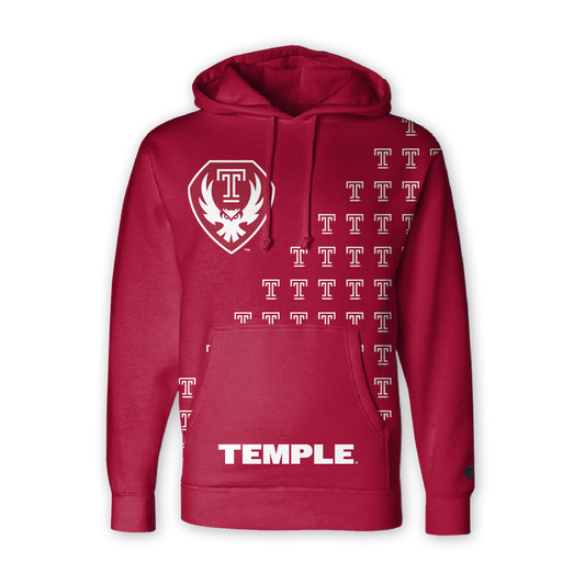 Temple Owls Fade Hoodie