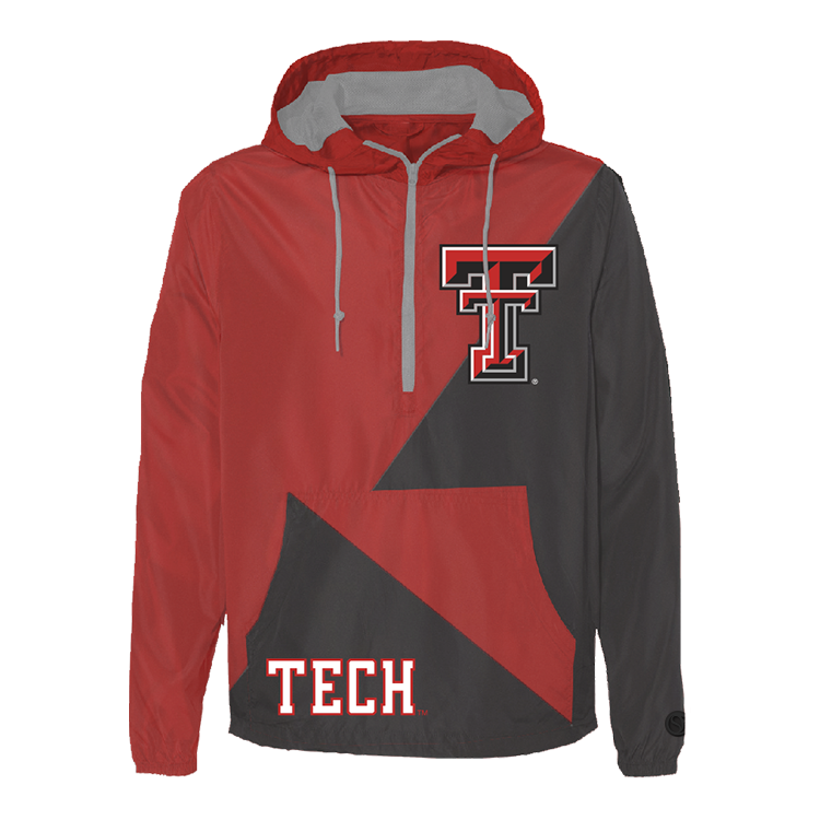 Red Texas Tech Red Raiders Windbreaker - Official NCAA Licensed Collegiate Apparel